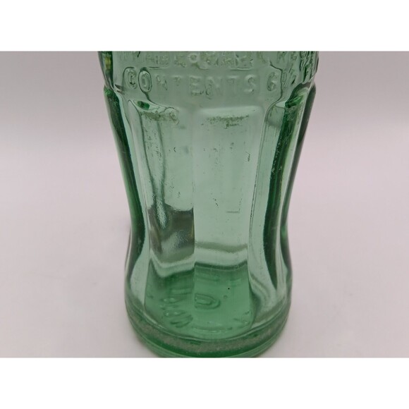 Vintage Coca Cola 6 1/2 oz. Green Glass Bottle Wilmington De W/ Cap 64-15 - Picture 6 of 11